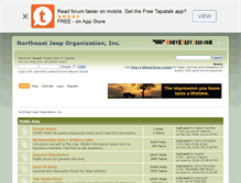 Tablet Screenshot of forum.northeastjeep.org